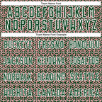 Custom Green Medium Pink-White Geometric Arrow Sublimation Soccer Uniform Jersey