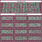 Custom Green Pink-White Geometric Arrow Sublimation Soccer Uniform Jersey