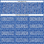 Custom Royal Light Blue-White Geometric Arrow Sublimation Soccer Uniform Jersey