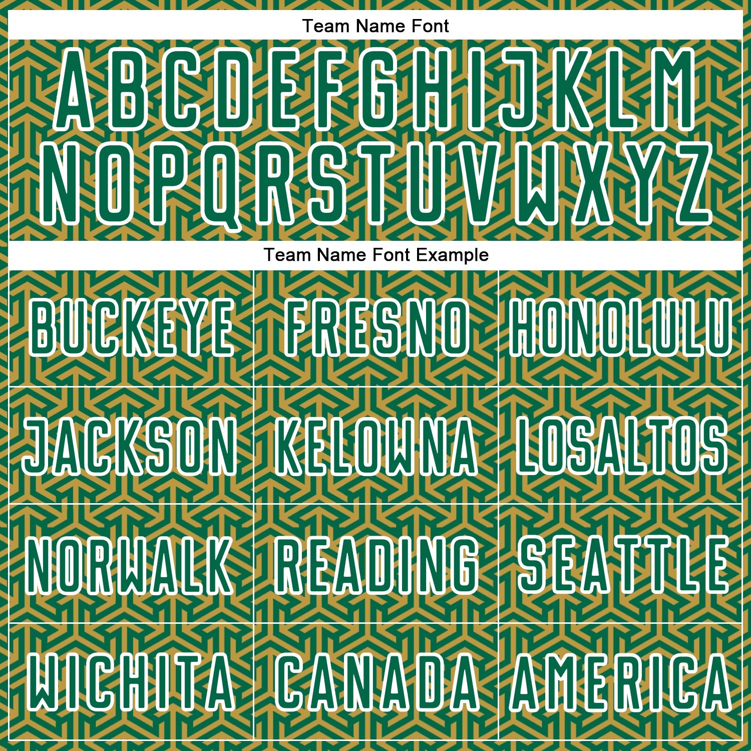 Custom Kelly Green Old Gold-White Geometric Arrow Sublimation Soccer Uniform Jersey