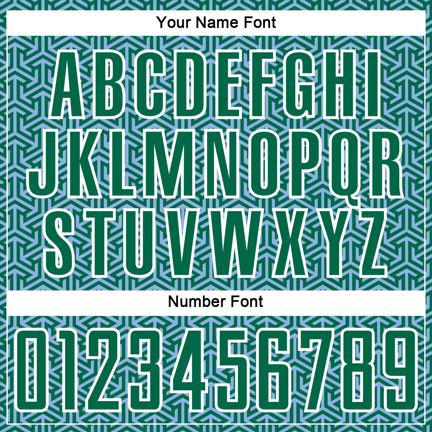 Custom Kelly Green Light Blue-White Geometric Arrow Sublimation Soccer Uniform Jersey