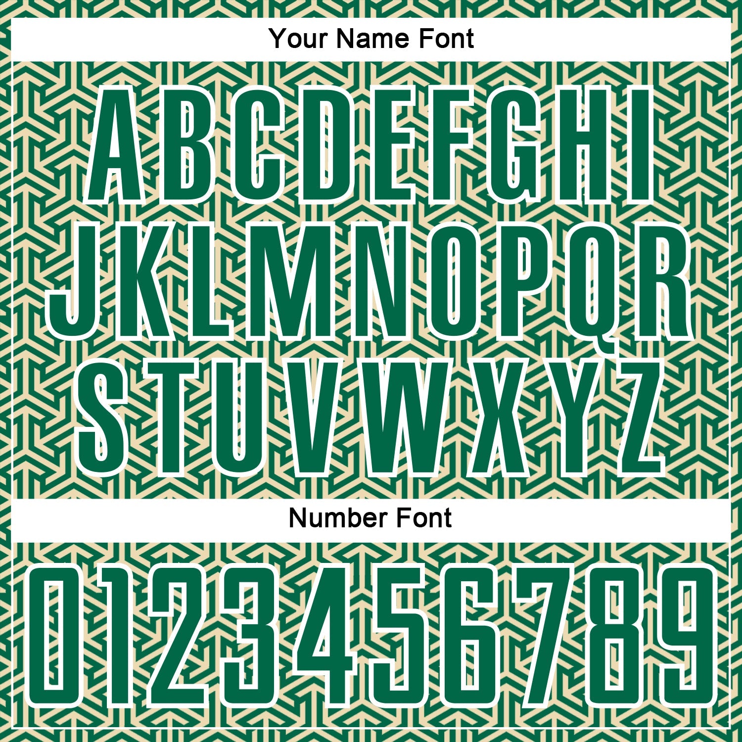 Custom Kelly Green Cream-White Geometric Arrow Sublimation Soccer Uniform Jersey