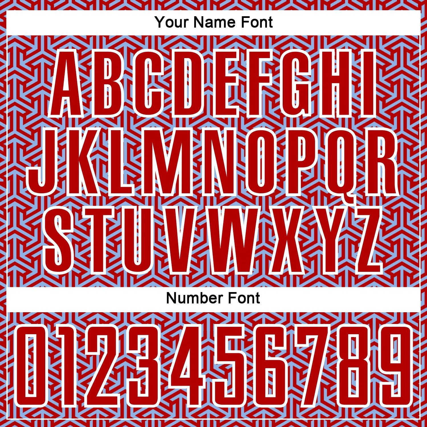 Custom Red Light Blue-White Geometric Arrow Sublimation Soccer Uniform Jersey