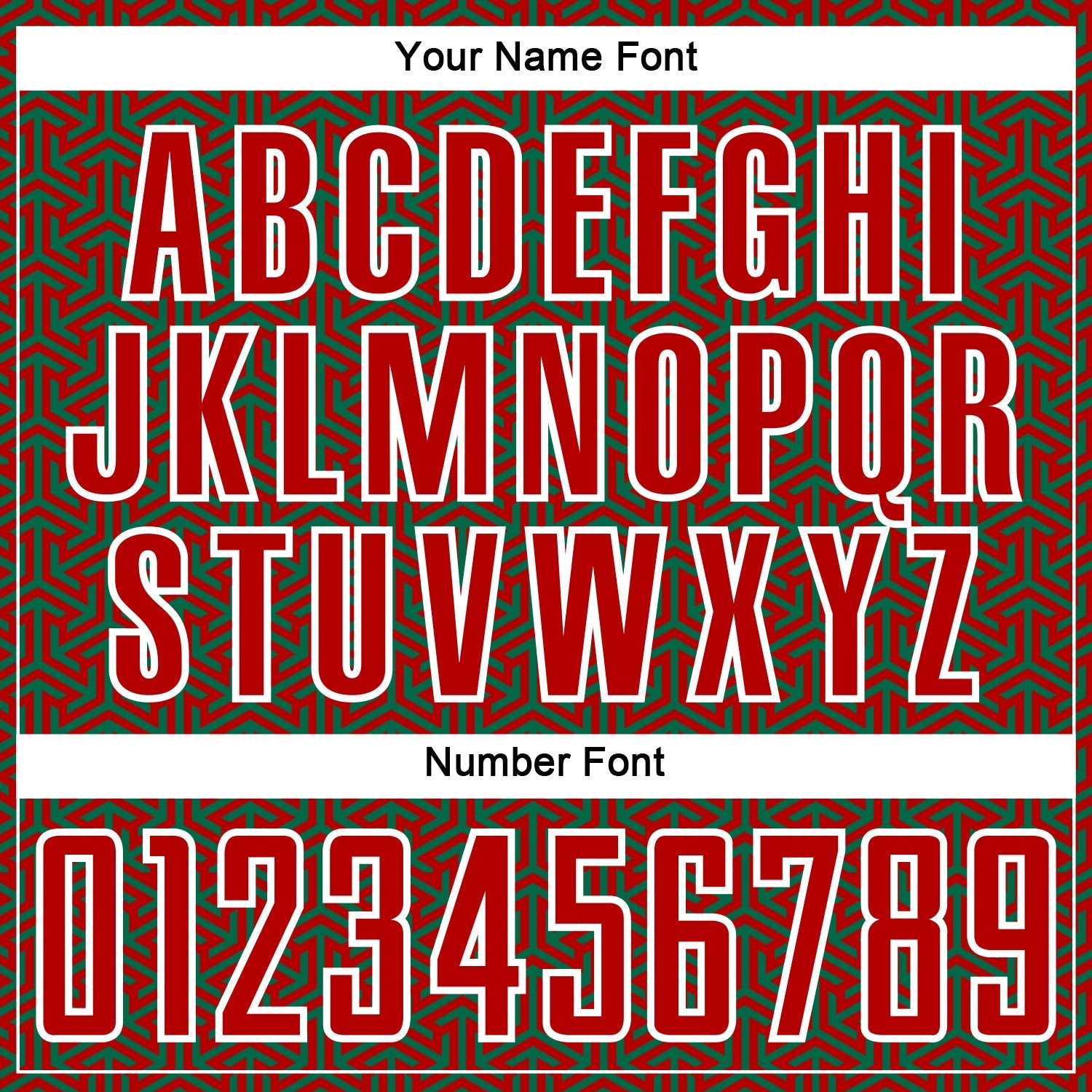 Custom Red Kelly Green-White Geometric Arrow Sublimation Soccer Uniform Jersey