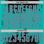 Custom Black Aqua-Neon Pink Abstract Splatter Grunge Art Sports Sublimation Soccer Uniform Jersey