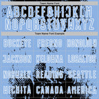 Custom Black Light Blue-White Abstract Splatter Grunge Art Sports Sublimation Soccer Uniform Jersey