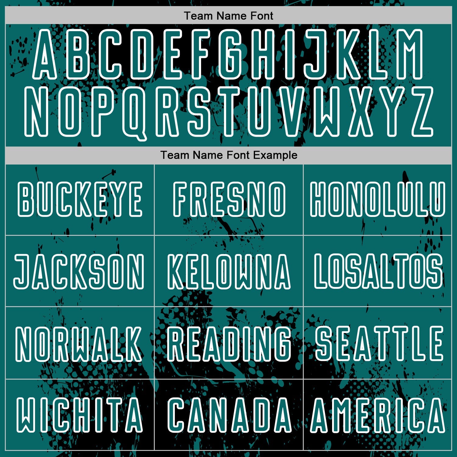 Custom Black Teal-White Abstract Splatter Grunge Art Sports Sublimation Soccer Uniform Jersey