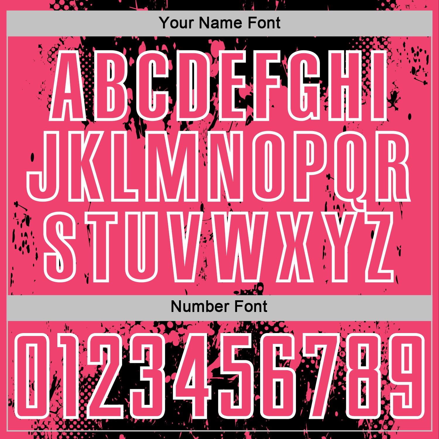 Custom Black Neon Pink-White Abstract Splatter Grunge Art Sports Sublimation Soccer Uniform Jersey