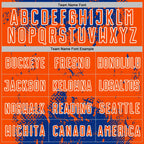 Custom Royal Orange-White Abstract Splatter Grunge Art Sports Sublimation Soccer Uniform Jersey