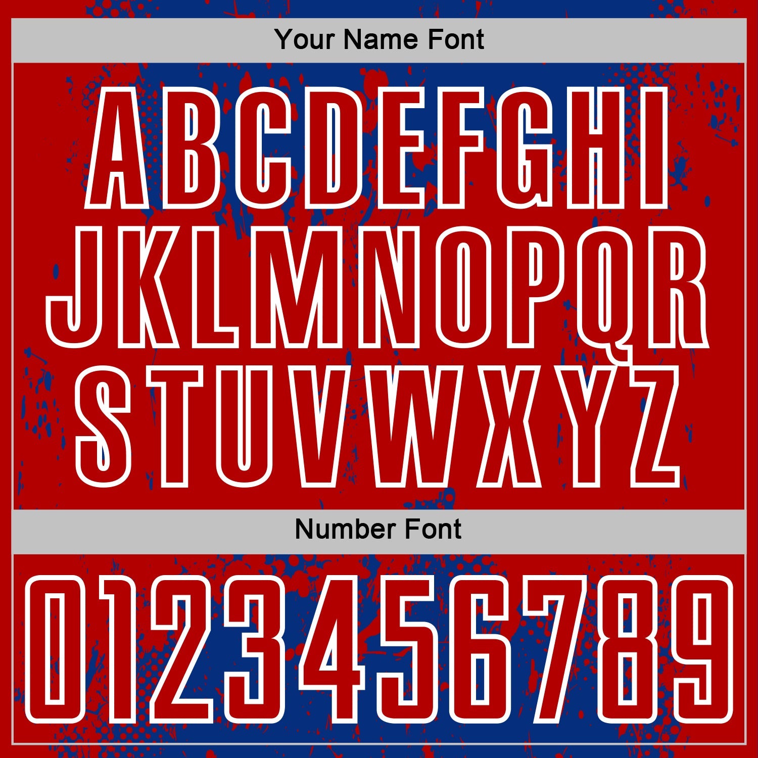 Custom Royal Red-White Abstract Splatter Grunge Art Sports Sublimation Soccer Uniform Jersey