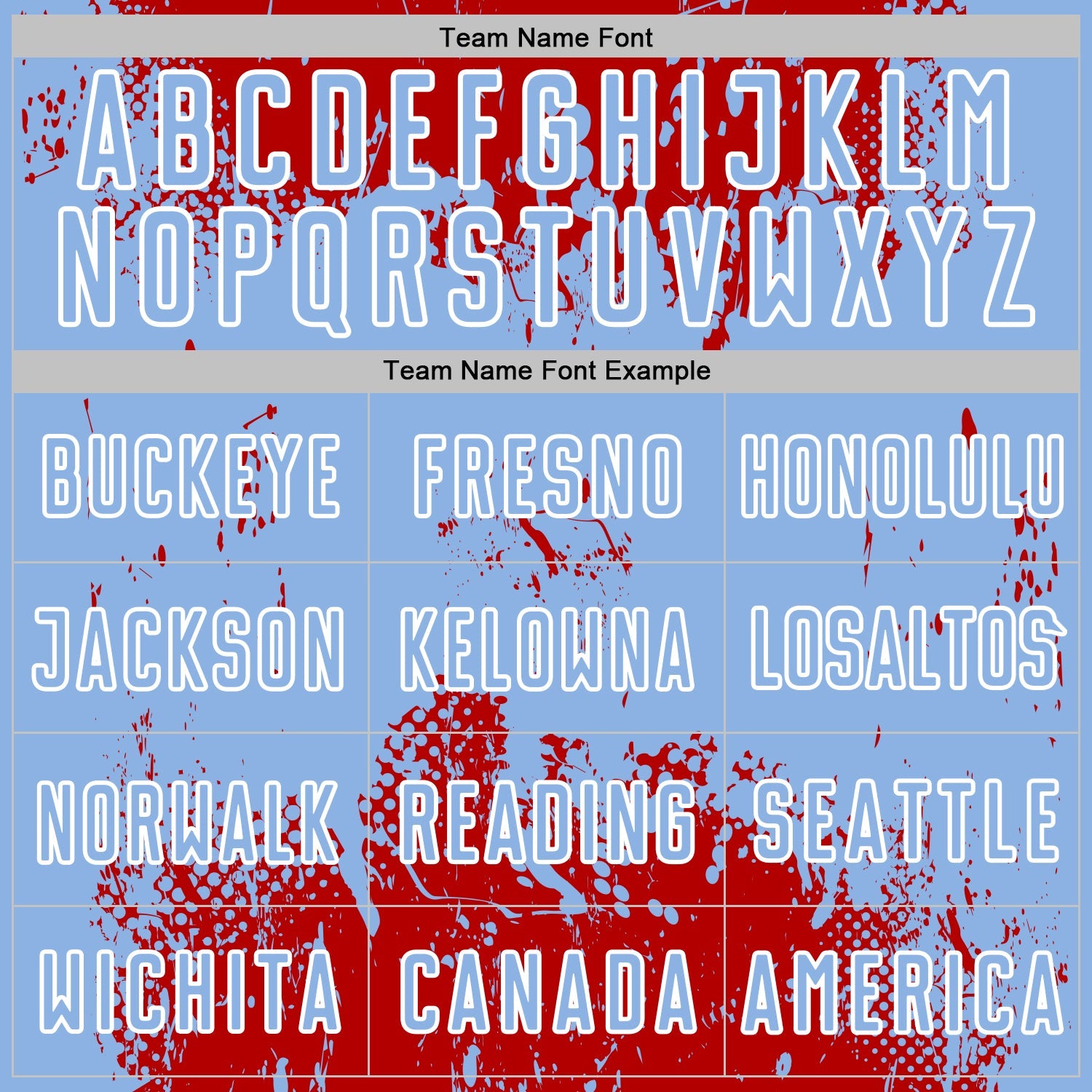 Custom Red Light Blue-White Abstract Splatter Grunge Art Sports Sublimation Soccer Uniform Jersey