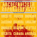 Custom Red Gold-White Abstract Splatter Grunge Art Sports Sublimation Soccer Uniform Jersey