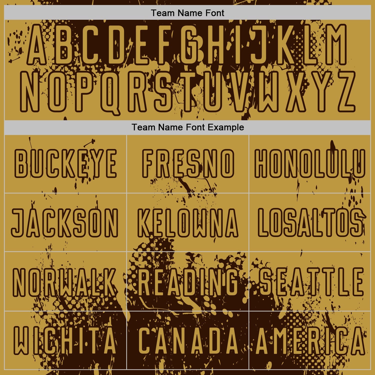 Custom Brown Old Gold Abstract Splatter Grunge Art Sports Sublimation Soccer Uniform Jersey