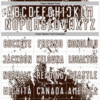 Custom Brown White Abstract Splatter Grunge Art Sports Sublimation Soccer Uniform Jersey