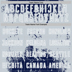 Custom Navy Silver-White Abstract Splatter Grunge Art Sports Sublimation Soccer Uniform Jersey