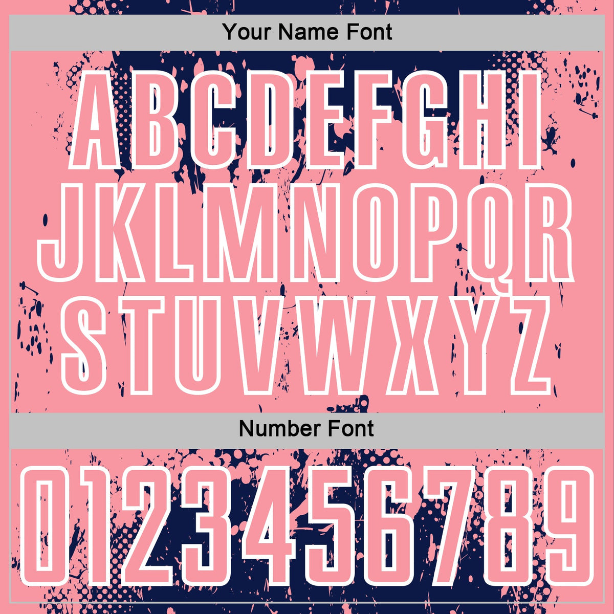 Custom Navy Medium Pink-White Abstract Splatter Grunge Art Sports Sublimation Soccer Uniform Jersey