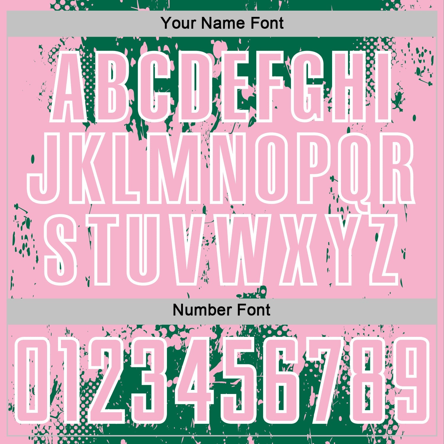 Custom Kelly Green Light Pink-White Abstract Splatter Grunge Art Sports Sublimation Soccer Uniform Jersey