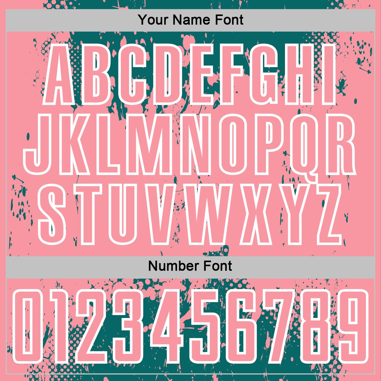 Custom Teal Medium Pink-White Abstract Splatter Grunge Art Sports Sublimation Soccer Uniform Jersey