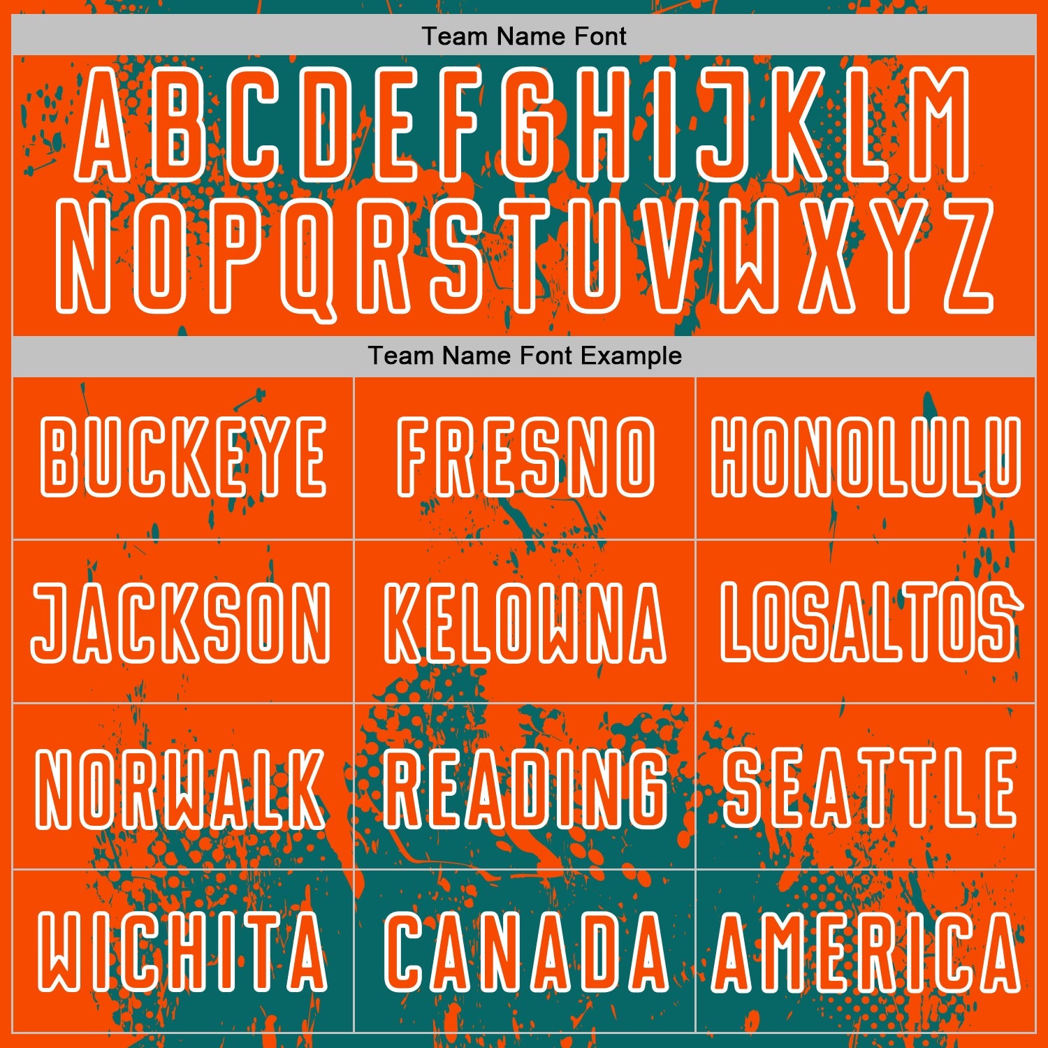 Custom Teal Orange-White Abstract Splatter Grunge Art Sports Sublimation Soccer Uniform Jersey