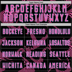 Custom Black Pink-Light Blue Curve Lines Sports Sublimation Soccer Uniform Jersey