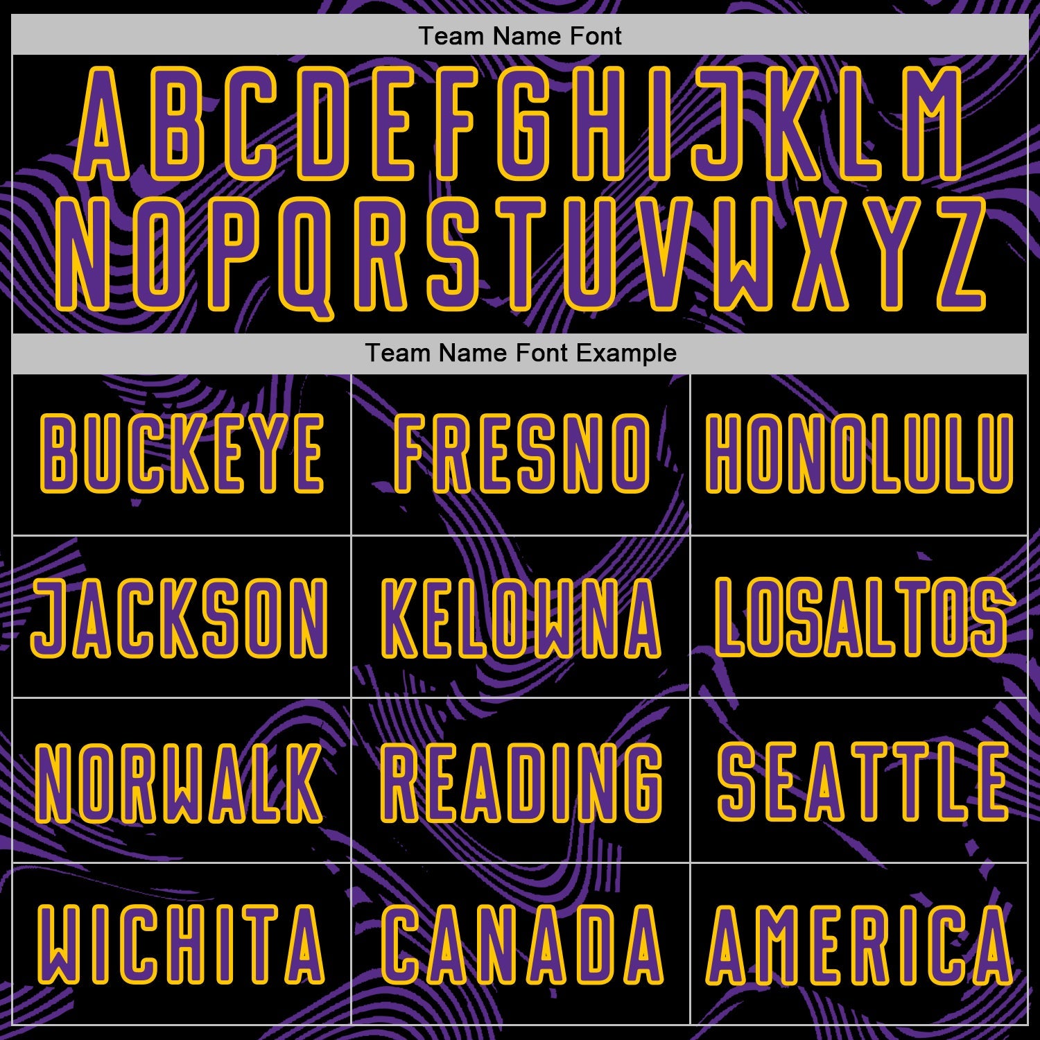 Custom Black Purple-Yellow Curve Lines Sports Sublimation Soccer Uniform Jersey