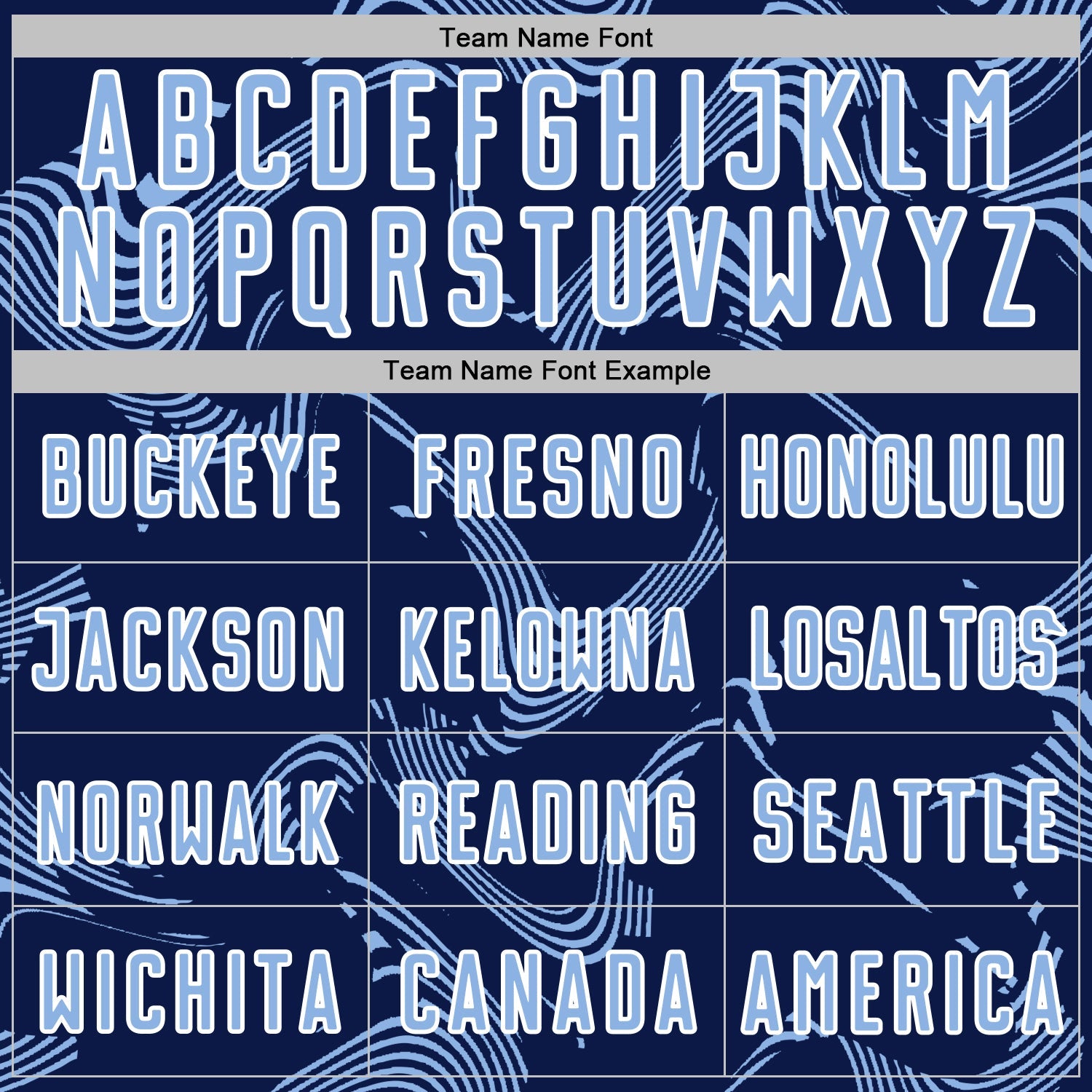 Custom Navy Light Blue-White Curve Lines Sports Sublimation Soccer Uniform Jersey