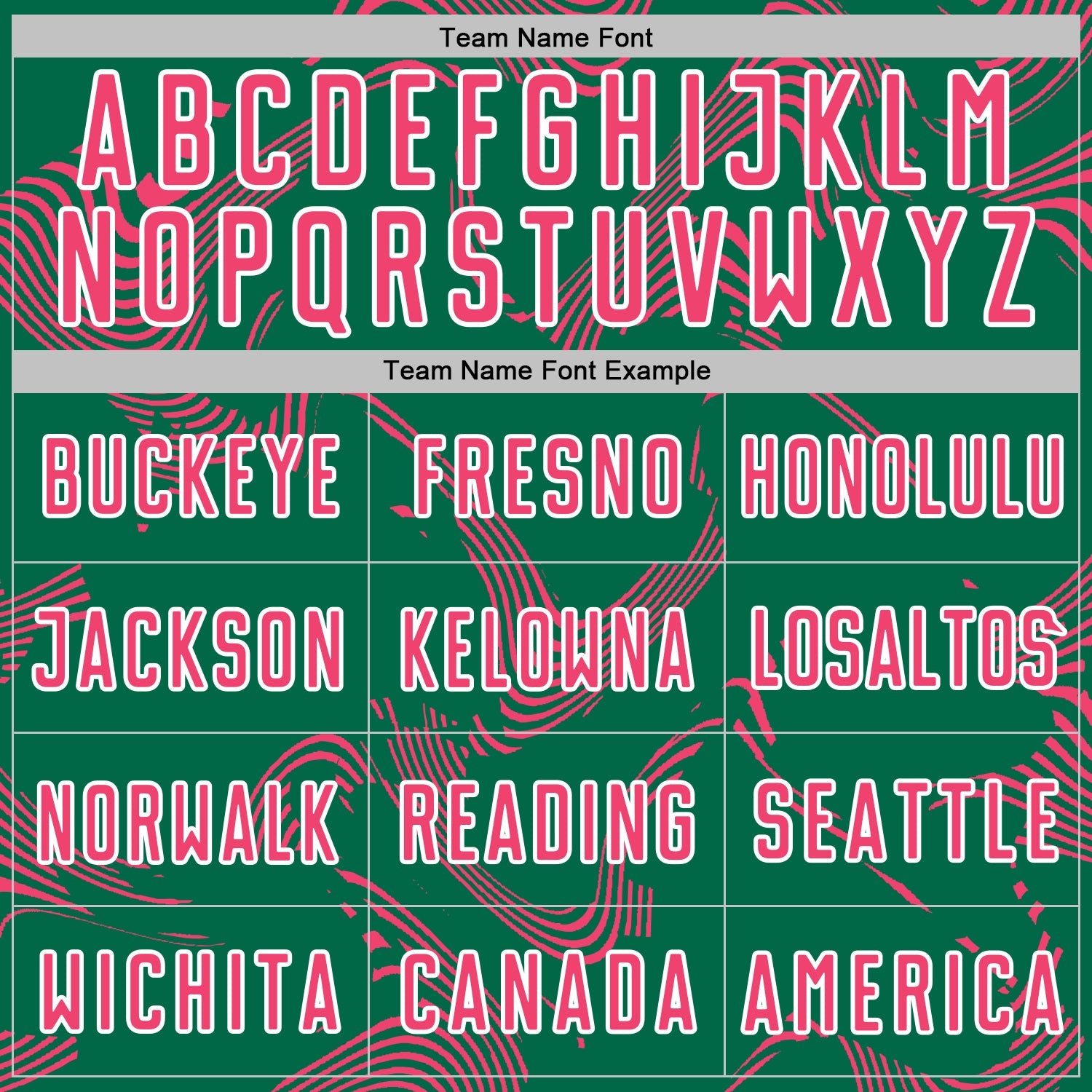 Custom Kelly Green Neon Pink-White Curve Lines Sports Sublimation Soccer Uniform Jersey