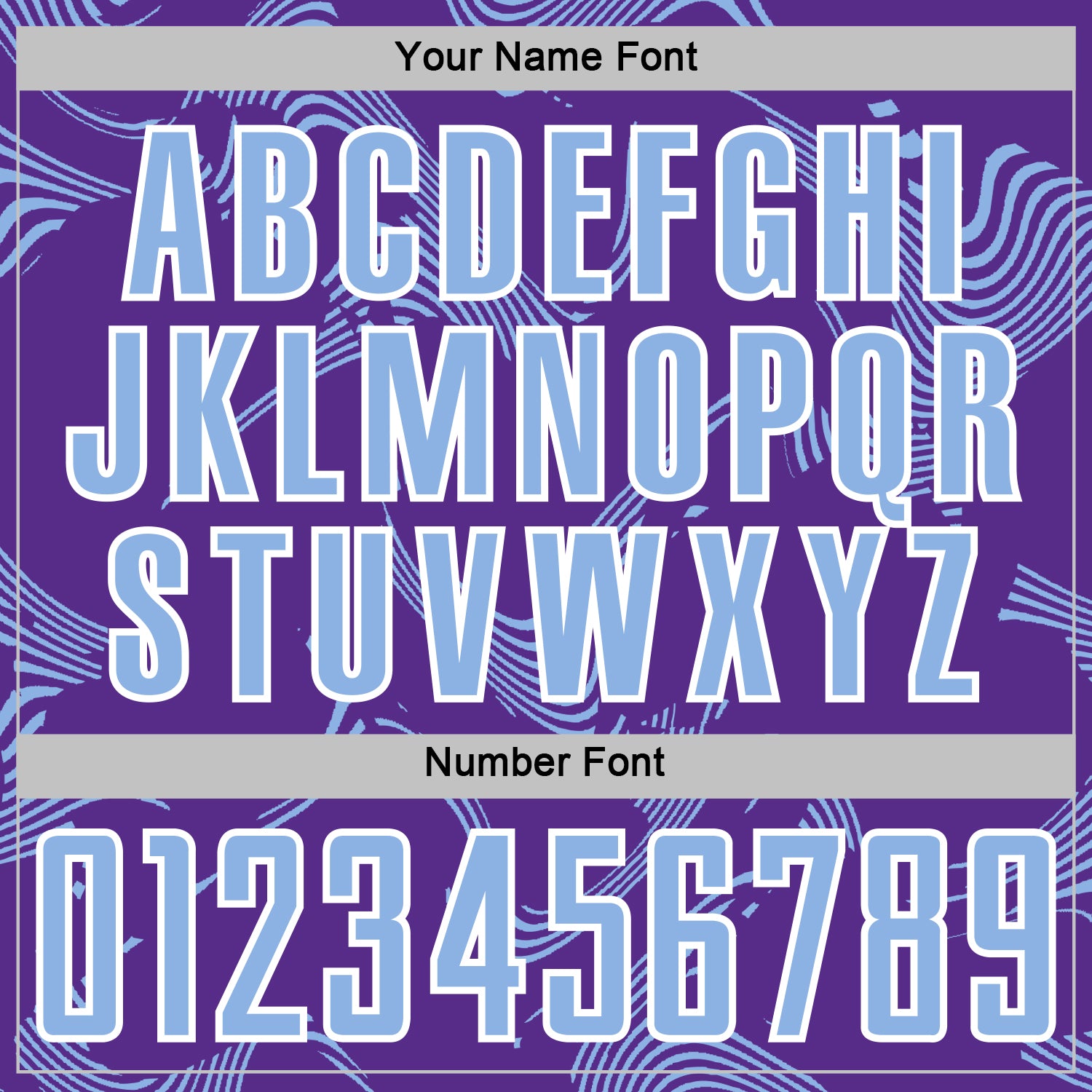 Custom Purple Light Blue-White Curve Lines Sports Sublimation Soccer Uniform Jersey