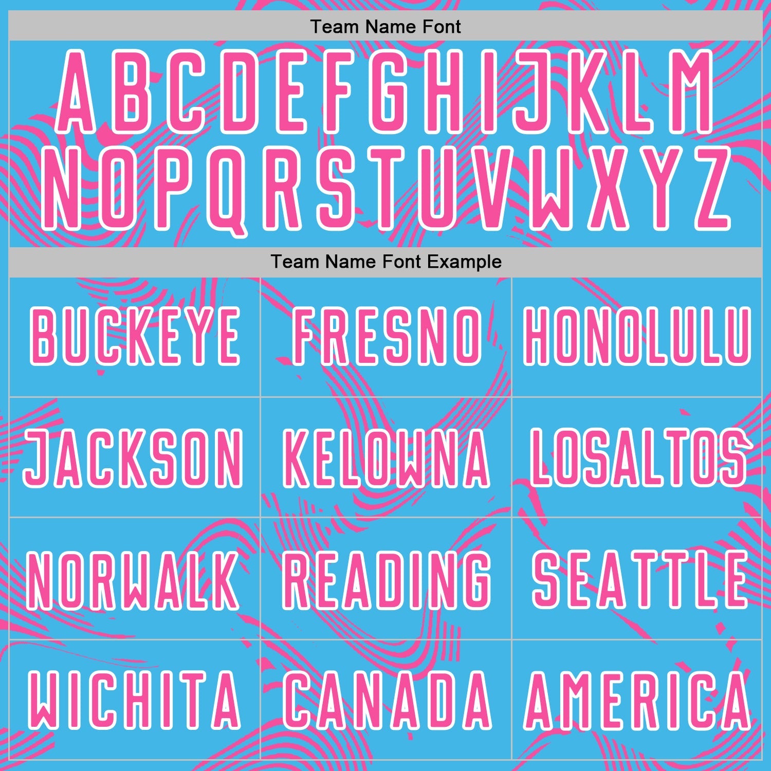 Custom Sky Blue Pink-White Curve Lines Sports Sublimation Soccer Uniform Jersey