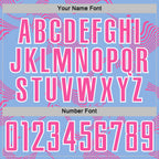 Custom Light Blue Red-White Curve Lines Sports Sublimation Soccer Uniform Jersey