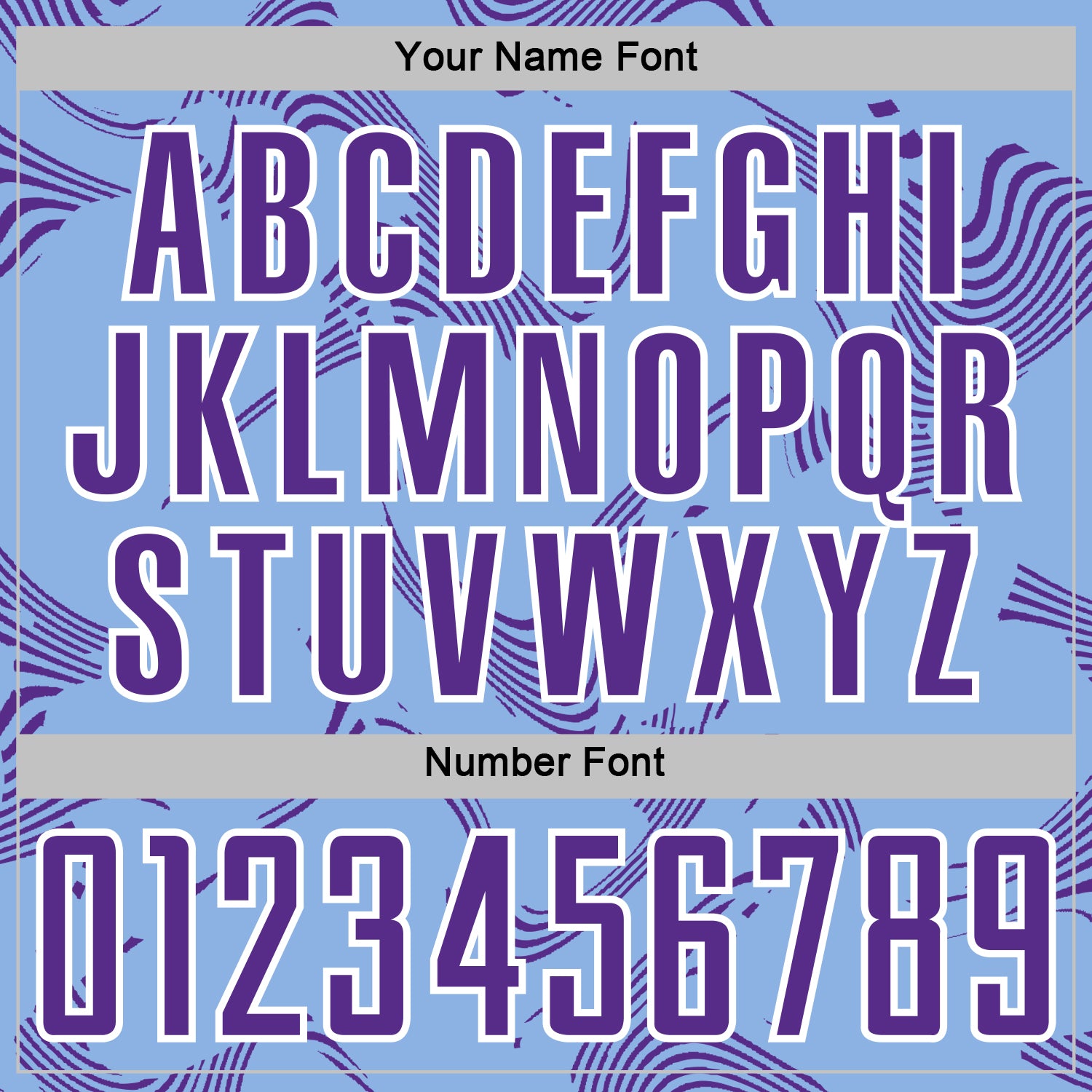 Custom Light Blue Purple-White Curve Lines Sports Sublimation Soccer Uniform Jersey