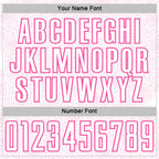 Custom White Pink Geometric Shape Sports Sublimation Soccer Uniform Jersey
