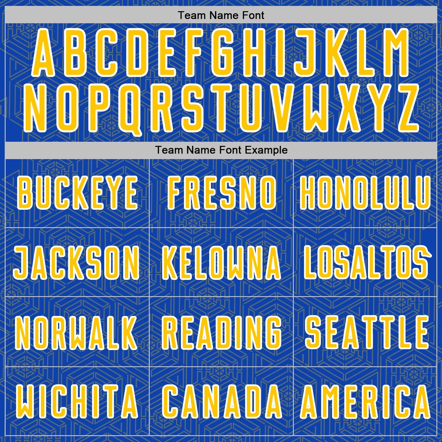 Custom Thunder Blue Yellow-White Geometric Shape Sports Sublimation Soccer Uniform Jersey