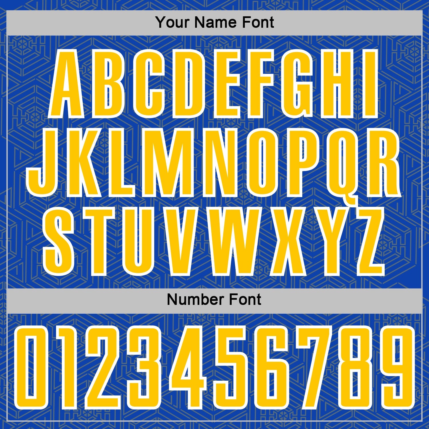 Custom Thunder Blue Yellow-White Geometric Shape Sports Sublimation Soccer Uniform Jersey
