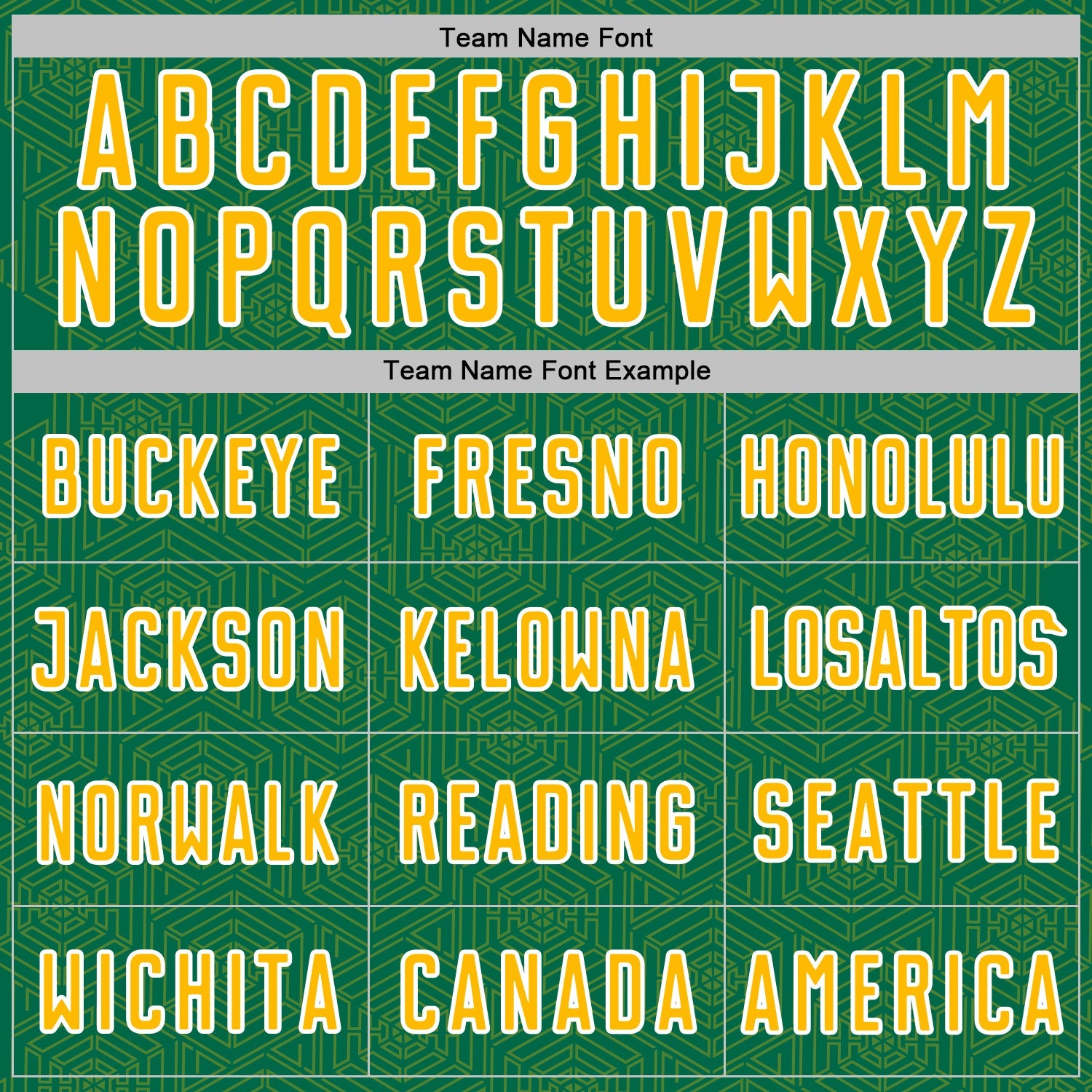 Custom Kelly Green Gold-White Geometric Shape Sports Sublimation Soccer Uniform Jersey