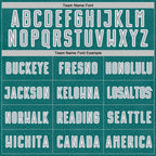 Custom Teal Gray-White Geometric Shape Sports Sublimation Soccer Uniform Jersey