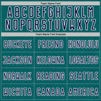 Custom Teal Navy-White Geometric Shape Sports Sublimation Soccer Uniform Jersey