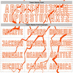 Custom White Orange Lightning Sports Sublimation Soccer Uniform Jersey