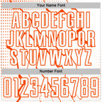 Custom White Orange Lightning Sports Sublimation Soccer Uniform Jersey