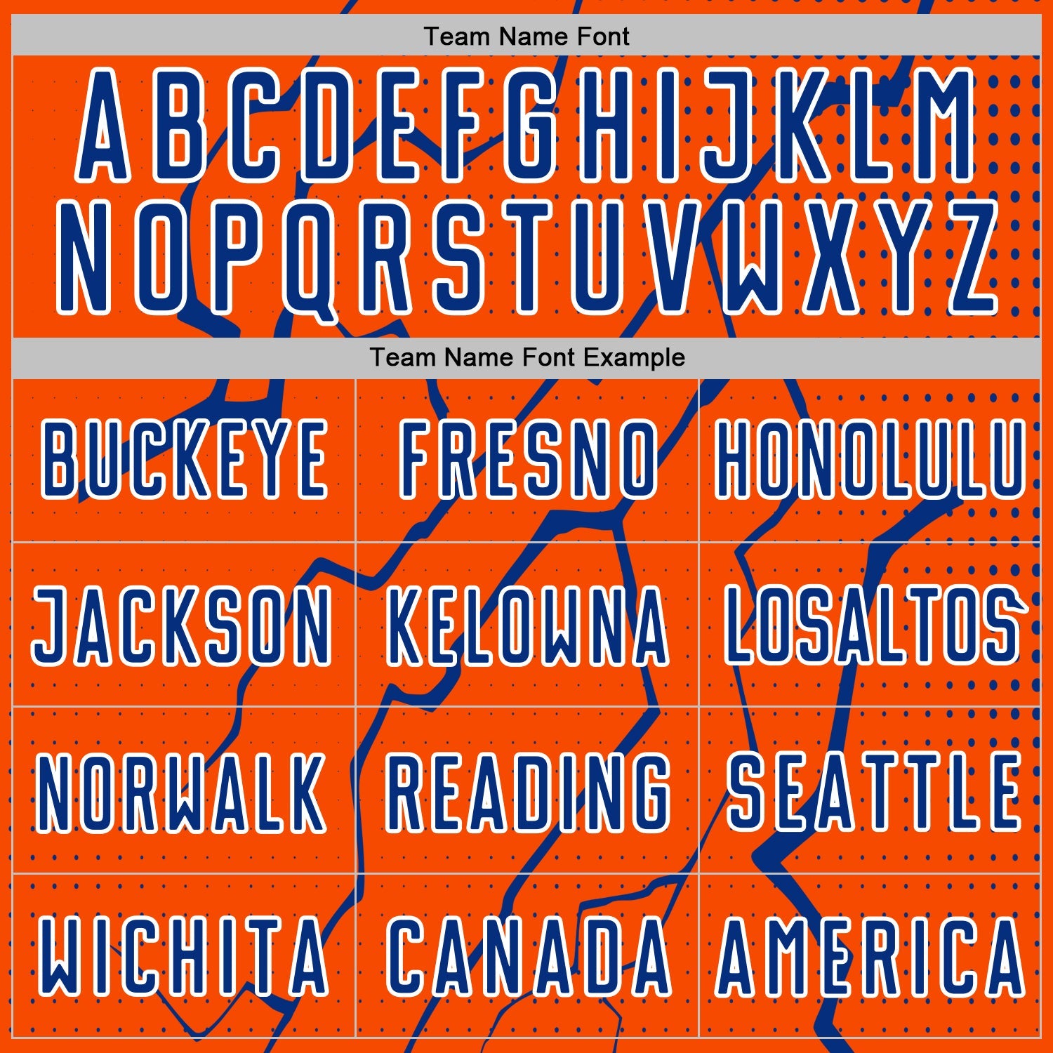 Custom Orange Royal-White Lightning Sports Sublimation Soccer Uniform Jersey