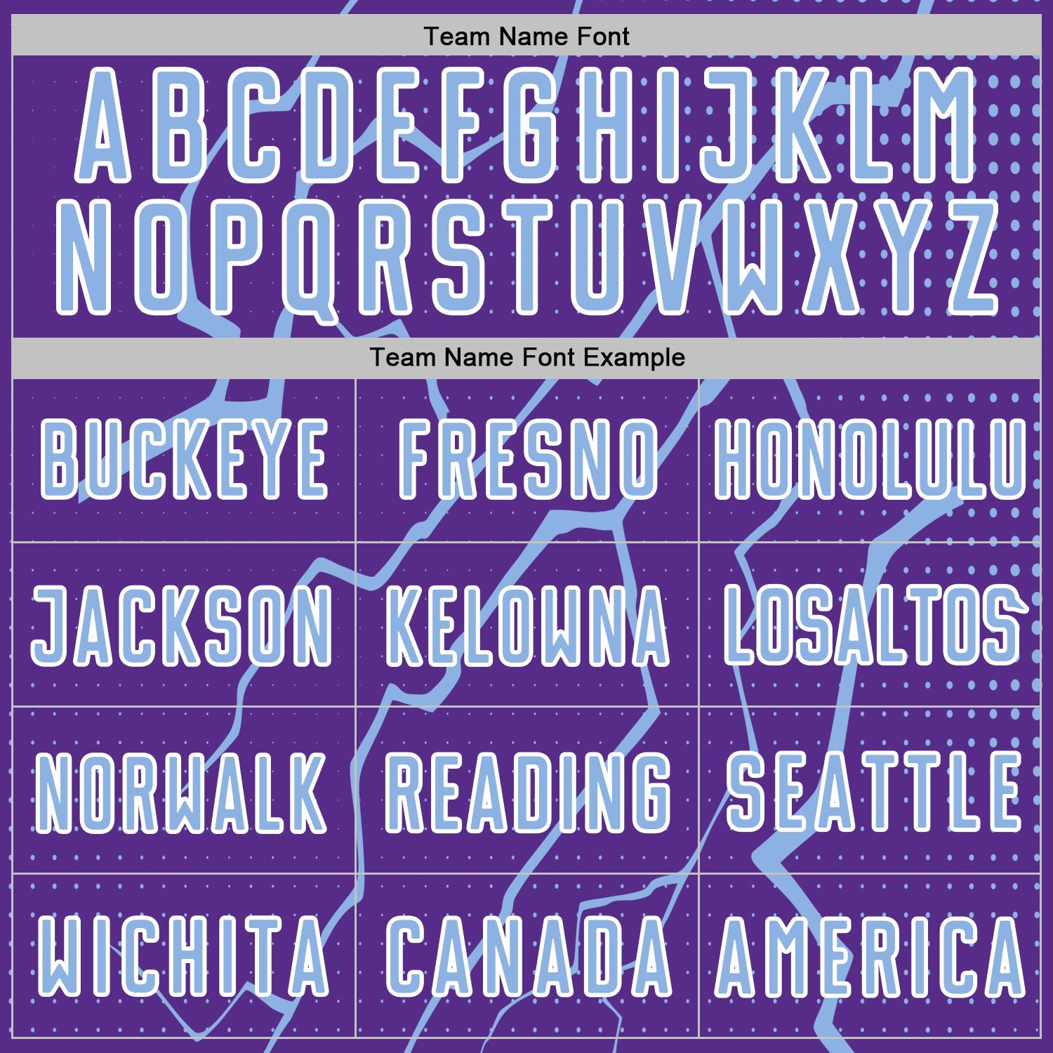 Custom Purple Light Blue-White Lightning Sports Sublimation Soccer Uniform Jersey