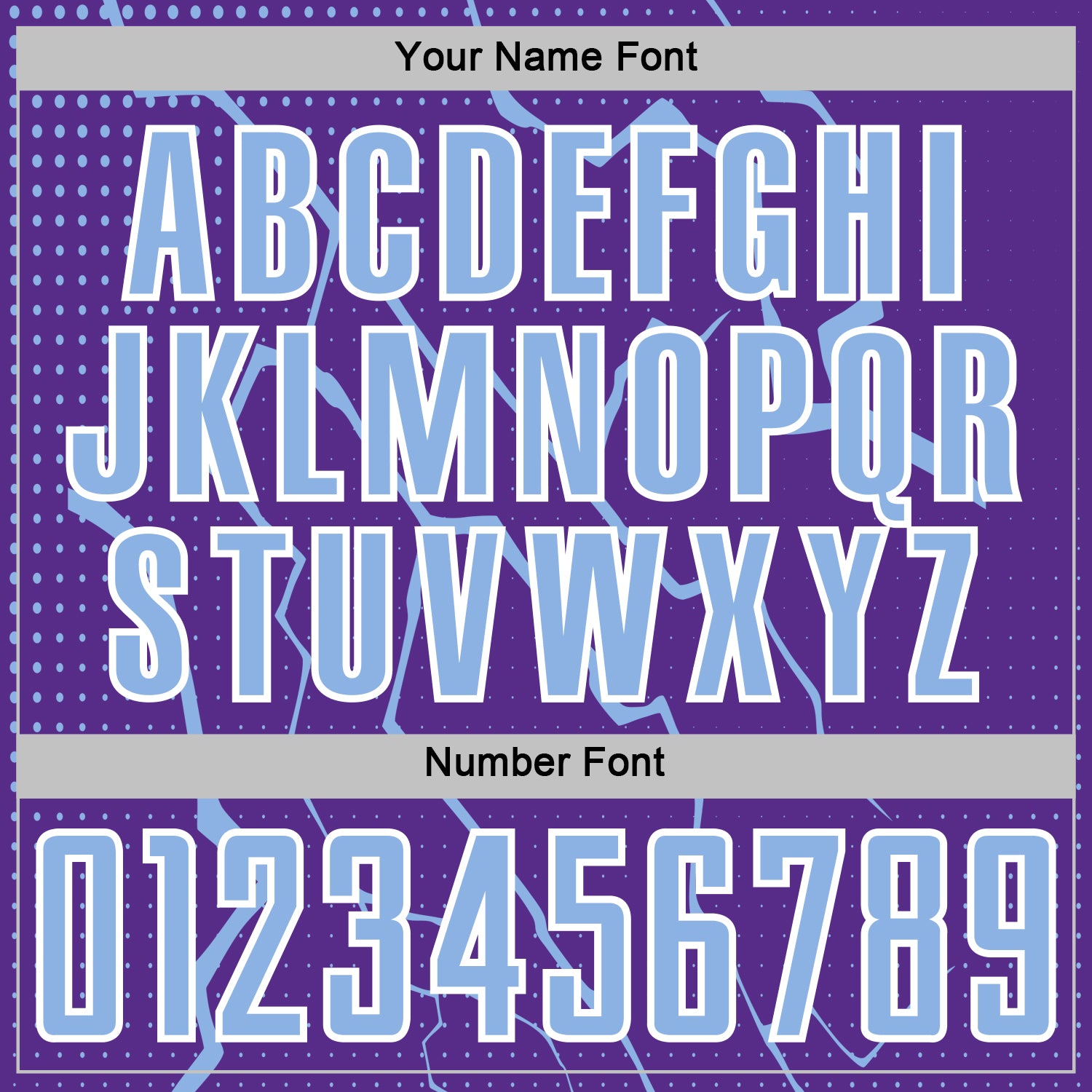 Custom Purple Light Blue-White Lightning Sports Sublimation Soccer Uniform Jersey