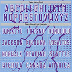 Custom Light Blue Purple-White Lightning Sports Sublimation Soccer Uniform Jersey