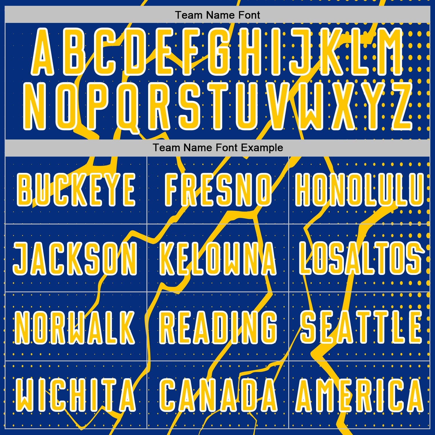 Custom Royal Yellow-White Lightning Sports Sublimation Soccer Uniform Jersey