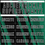 Custom Kelly Green Black-White Lines Sports Sublimation Soccer Uniform Jersey