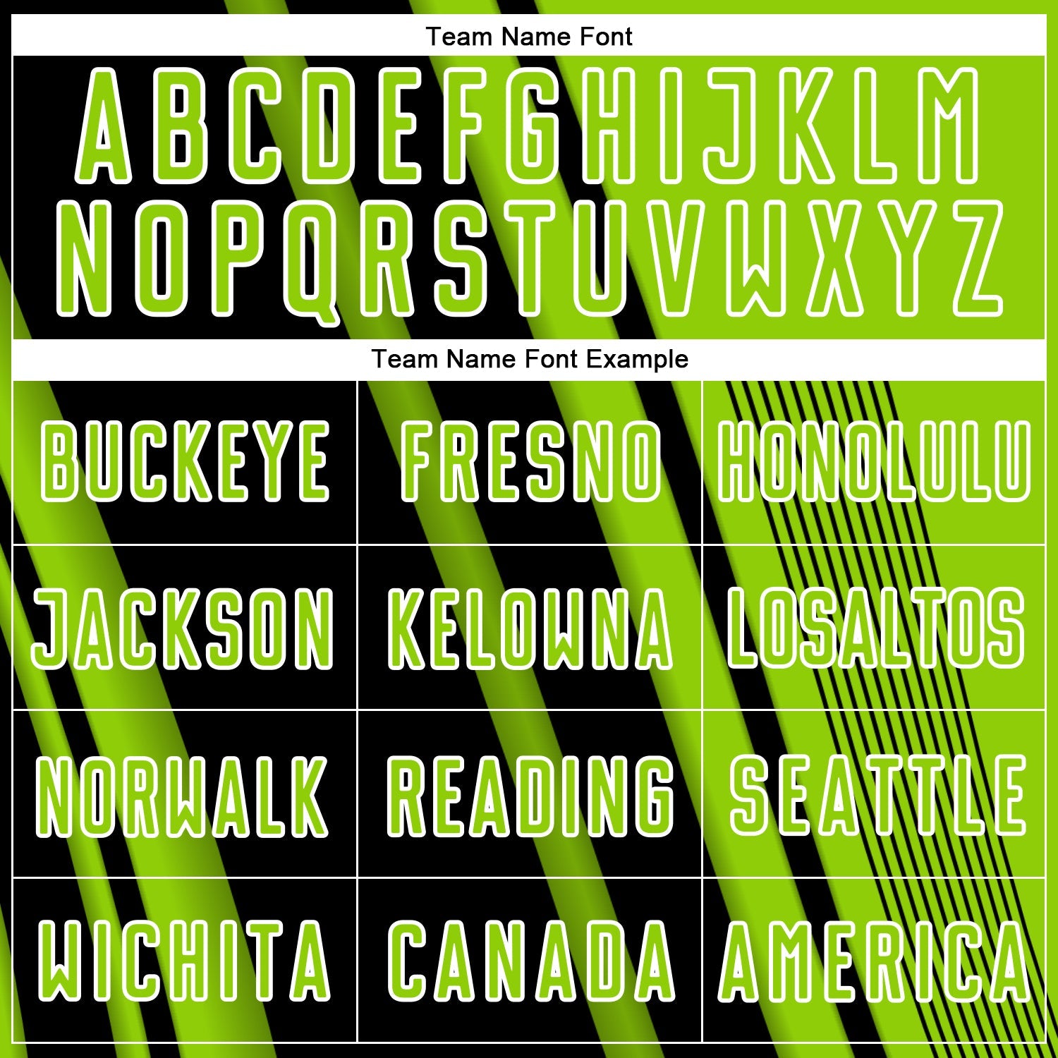 Custom Neon Green Black-White Lines Sports Sublimation Soccer Uniform Jersey