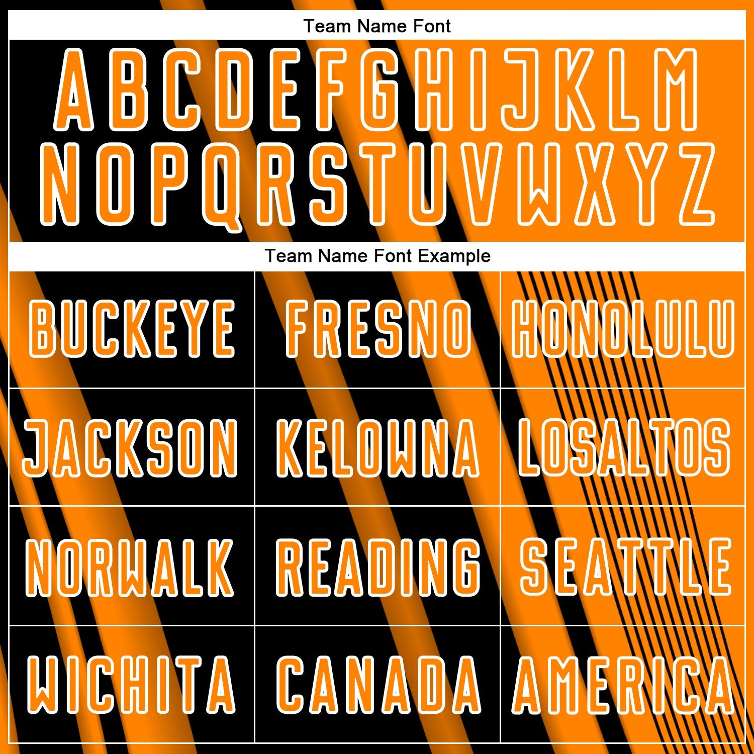 Custom Bay Orange Black-White Lines Sports Sublimation Soccer Uniform Jersey