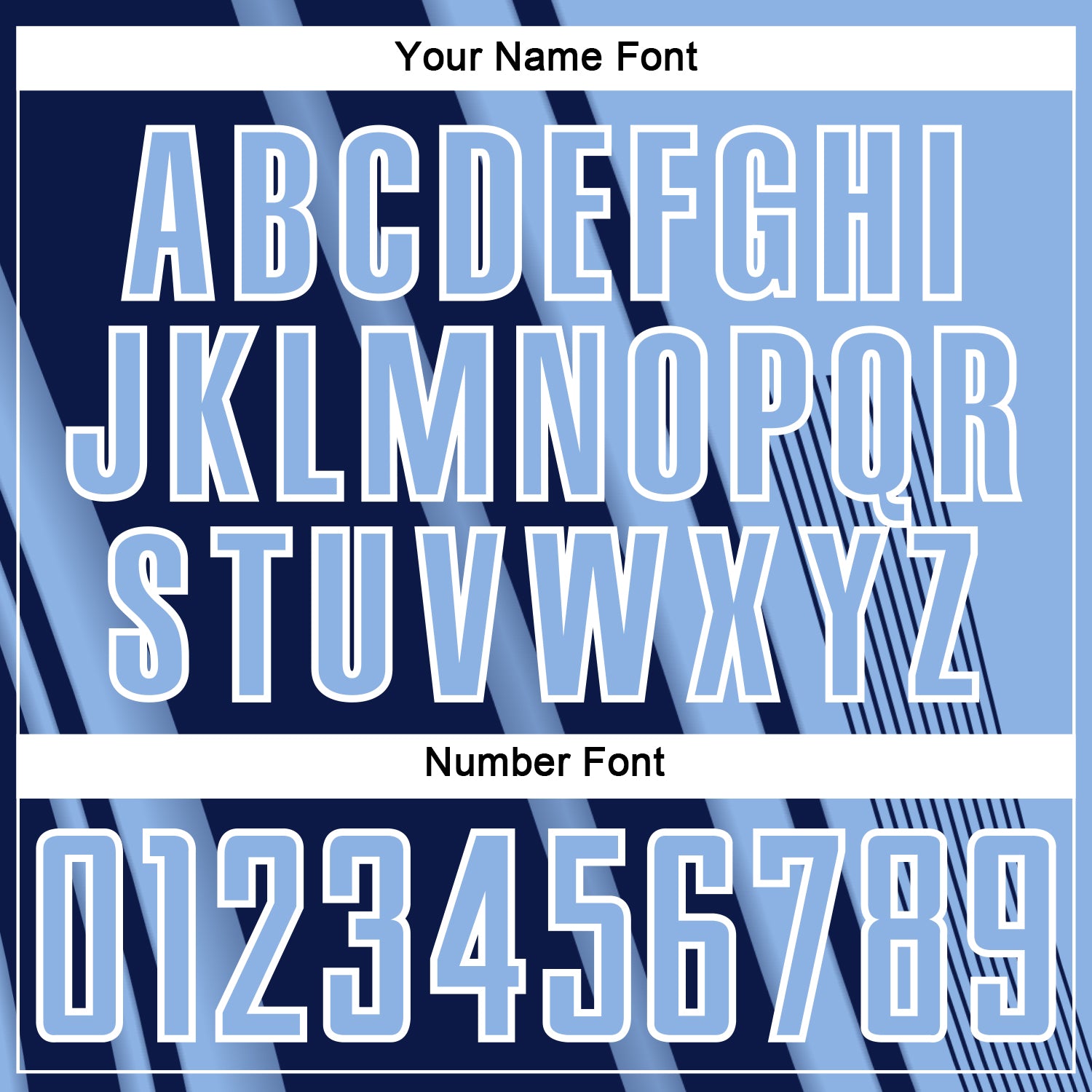 Custom Light Blue Navy-White Lines Sports Sublimation Soccer Uniform Jersey