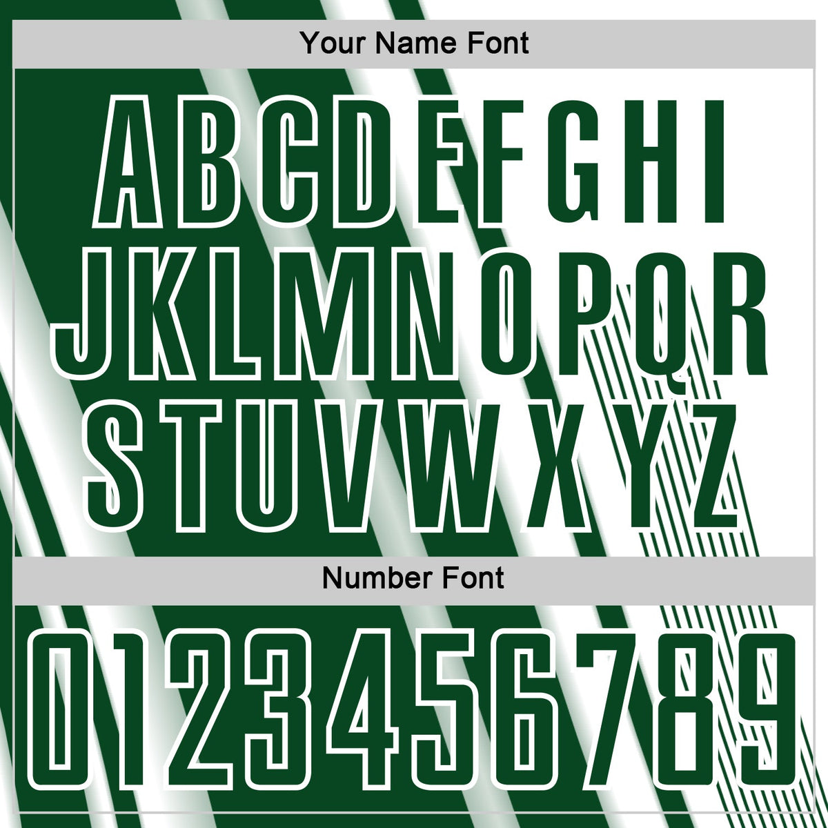 Custom White Green Lines Sports Sublimation Soccer Uniform Jersey