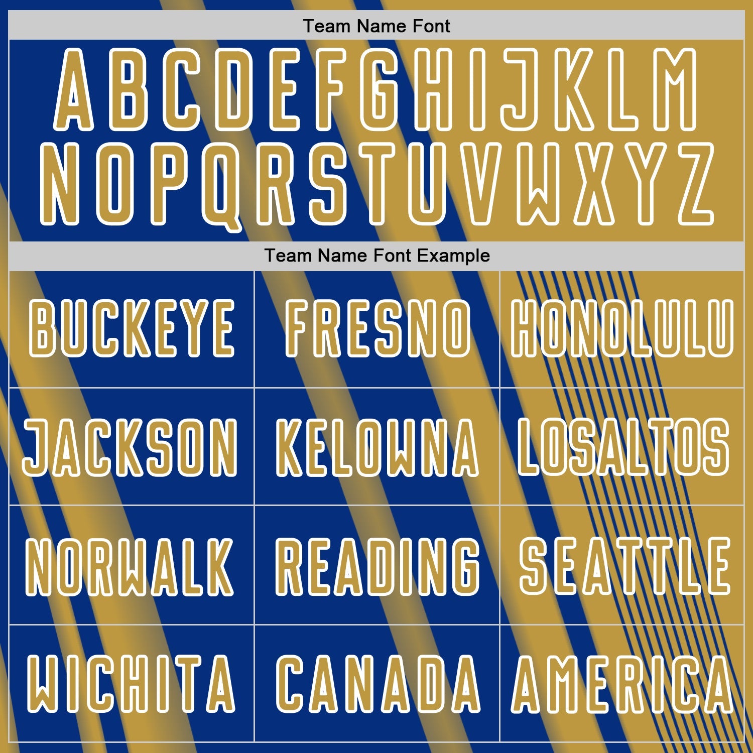 Custom Old Gold Royal-White Lines Sports Sublimation Soccer Uniform Jersey